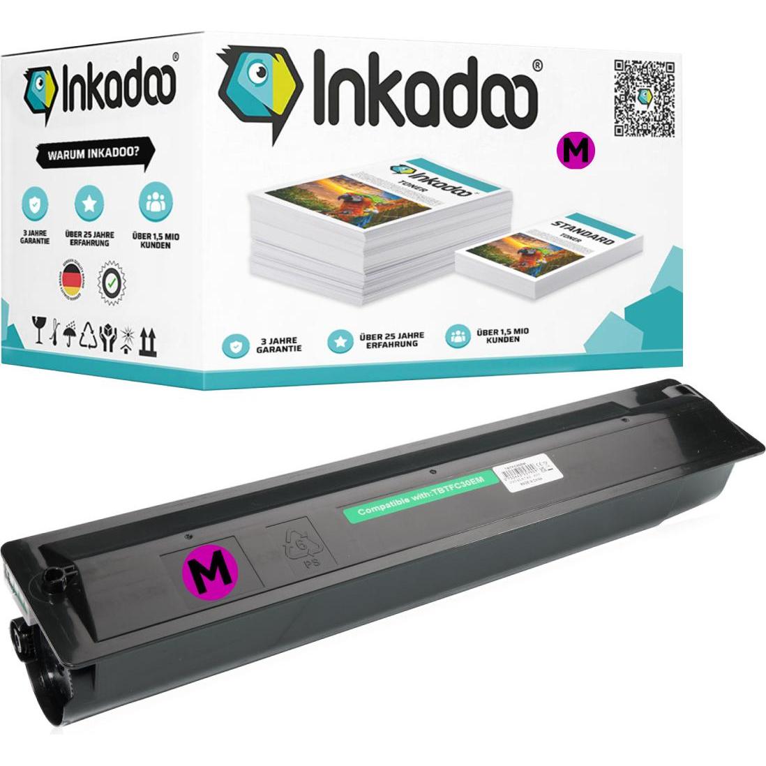 Inkadoo, Toner, Kompatibel zu Toshiba T-FC28E Tonerkartusche (M)