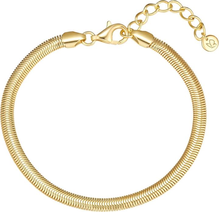 Immagine prodotto Glanzstücke München Armband Sterling Silber gelbgold - 38318 (17 cm, Argento)