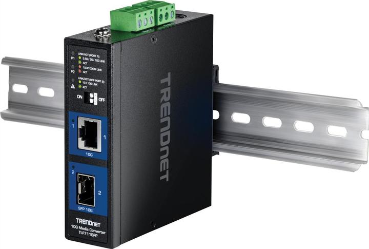 Actual product image Trendnet TI-F711SFP Convertisseur industriel de médias SFP+ 10G
