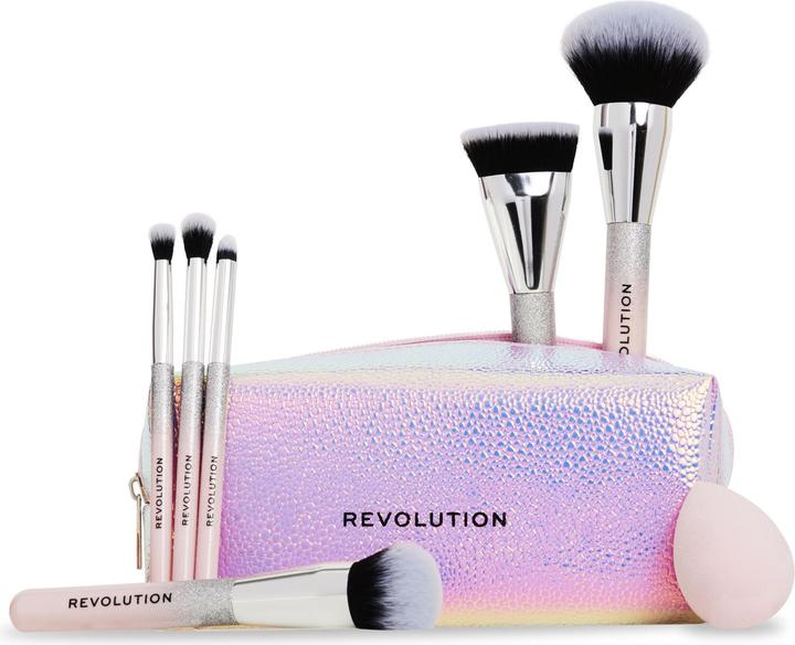 Produktbild I Heart Revolution Revolution Beauty Glam Up Pinsel Geschenkset 7-teilig Auge Gesicht Wange Makeup Pinsel (Set)
