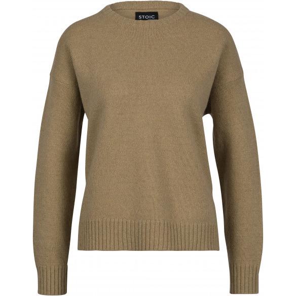 Stoic, Damen, Pullover, Women's MMXX.Nauta Wool Loose Sweater, Beige, (36, S)