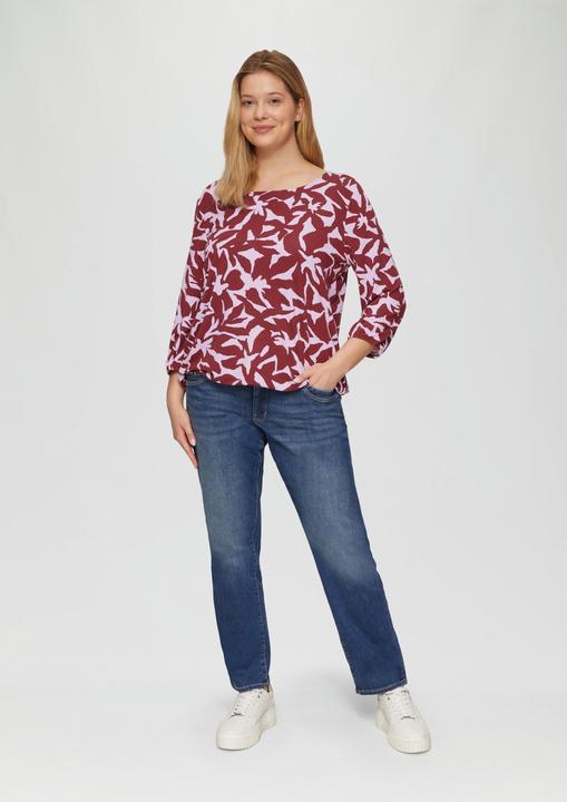 Immagine prodotto S.Oliver T-Shirt Shirt mit All-over-Print aus Viskosestretch (46)