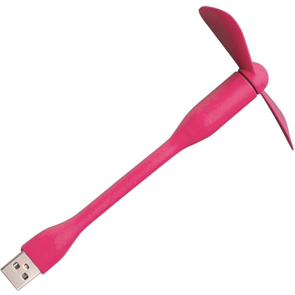 Techsuit - Mini USB Fan (TUF1) - Portable, Flexible, Bendable, 5V - Pink, Ventilatore, Pink