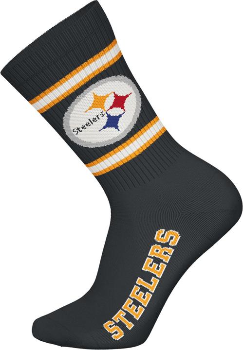 Actual product image Barefoot Pittsburgh Steelers 3pk Crew Socks 39-42 (39 - 42)