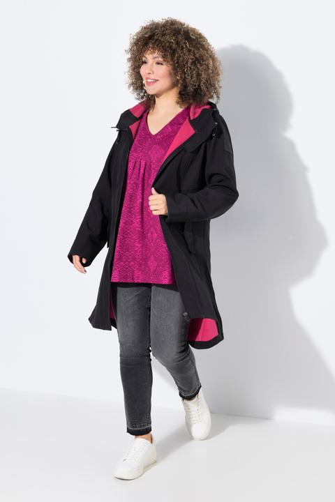 Produktbild Ulla Popken HYPRAR Softshelljacke, wasserabweisend, 2-Wege-Zipper (54)