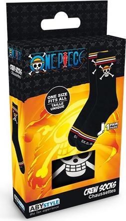 Actual product image One Piece - Socks - Black - Skull (Single pack, 38 - 43)
