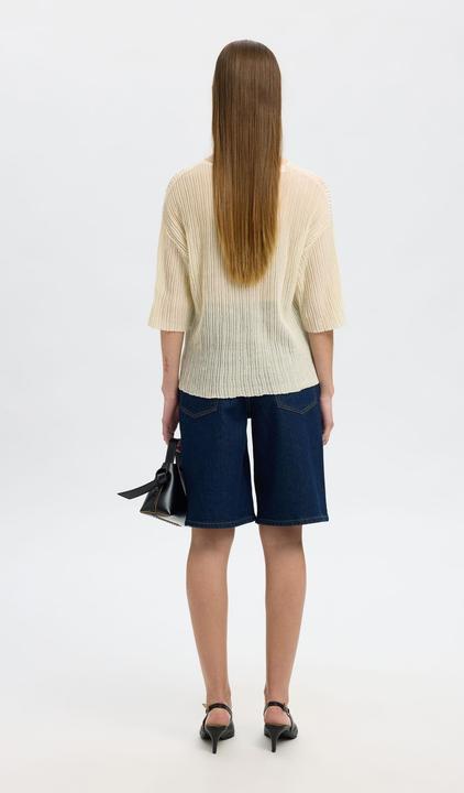 Actual product image Selected Femme Baumwollmix Strickoberteil (XS)