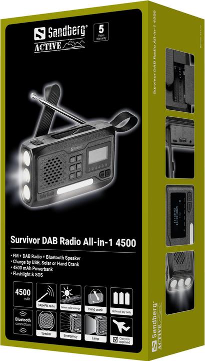 Actual product image Sandberg ALLin1 4500 (DAB+, FM, Bluetooth)