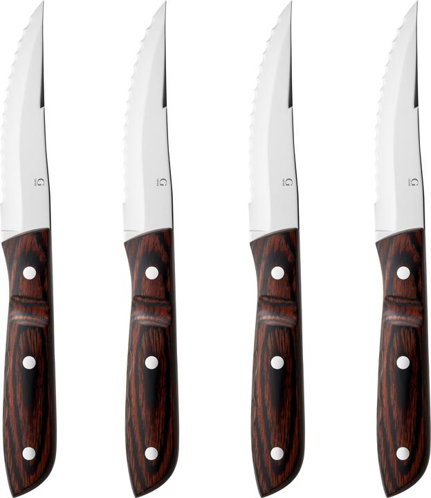 Gense Couteau à steak Old Farmer XL 4 pièces, brun (4 pcs, Couteau)