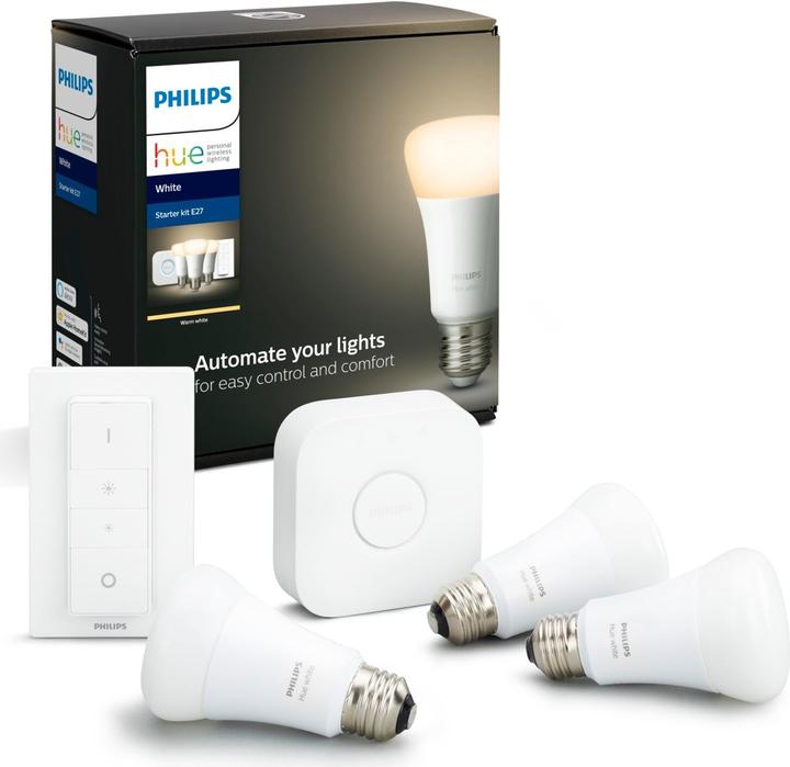 Immagine prodotto Philips Tinta Bianco BT Starter Set (E27, 9.50 W, 806 lm, 3 x, F)