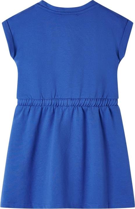 Produktbild vidaXL Kinderkleid mit Kordelzug Kobaltblau 116,Material: 95 (116)