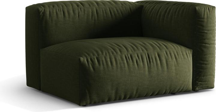 Image du produit Micadoni Chauffeuse Droit, "Martina", 1 Place, 121x106x75 Fabriqué en Europe (Canapé modulaire, 1 place)