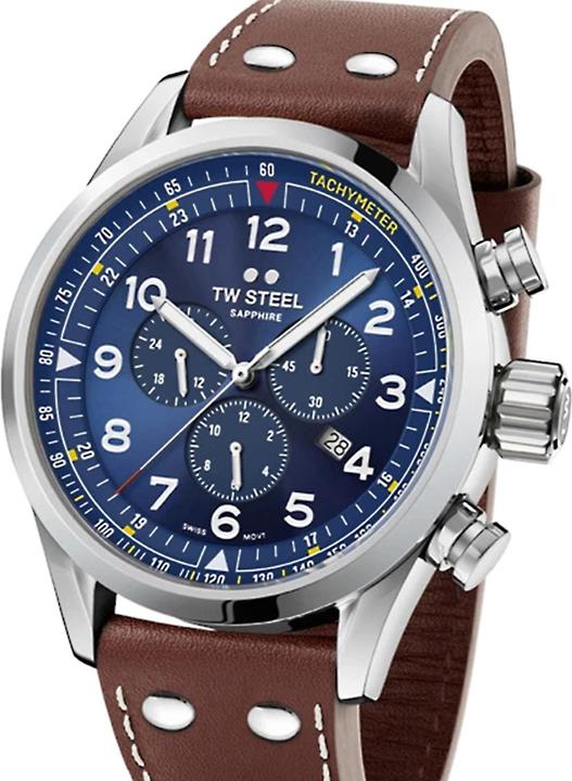 Produktbild TW-Steel Steel SVS201 Volante Swiss Chronograaf 48mm (Chronograph, 48 mm)