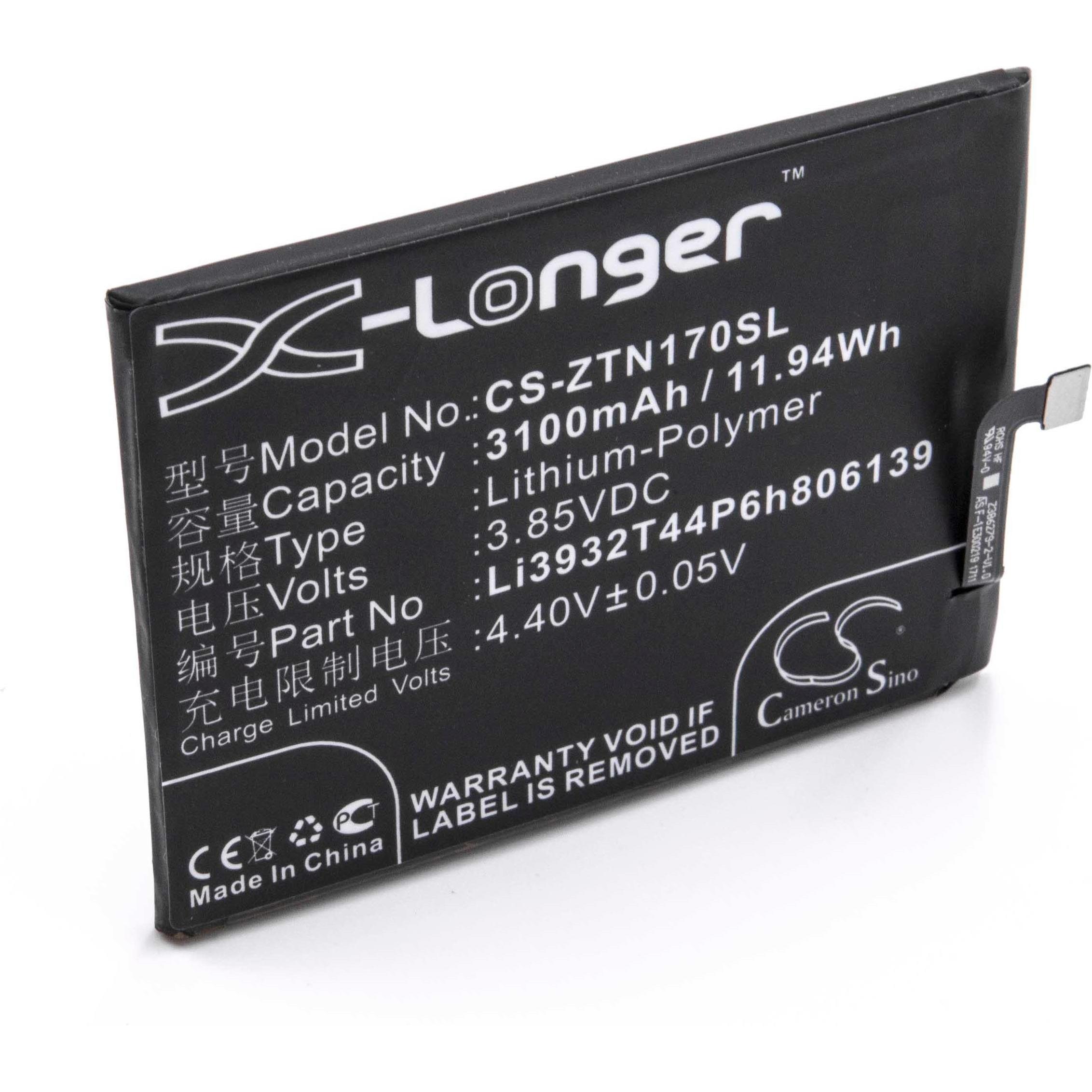 XCell Li-Polymer-Akku - 3100mAh (3.85V) für Handy, Smartphone, Telefon wie ZTE Li3932T44P6h806139 (Akku), Mobilgerät Ers...