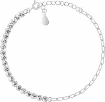Immagine prodotto Brilio Argento - Elegante bracciale in bronzo con zirconi BRC157R