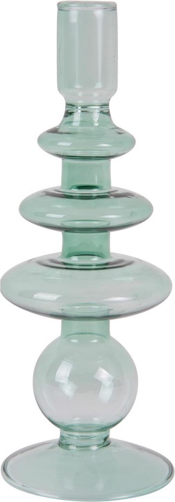 Actual product image present time Candle holder 22.5 cm, 1 piece, Green