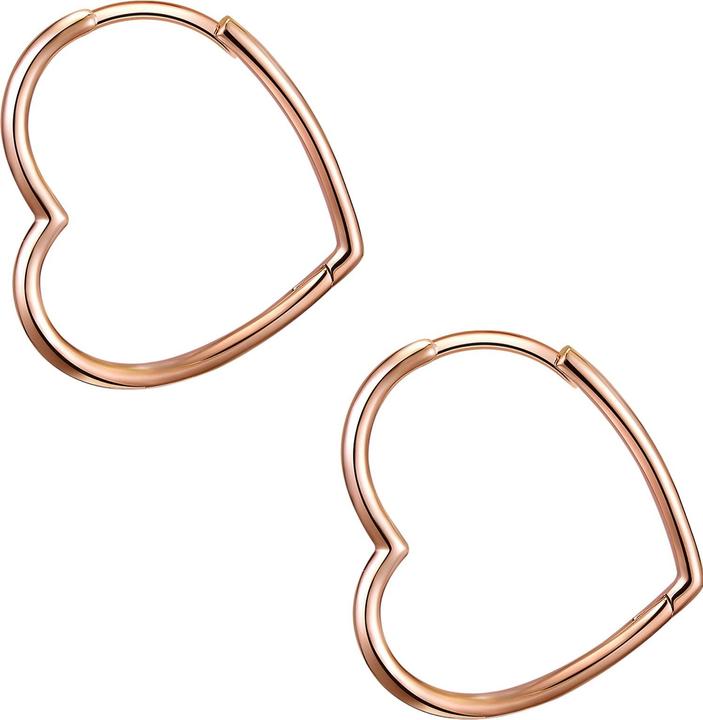 Actual product image Glanzstücke München Ladies Heart Sterling Silver Rose Gold - 12426 (Sterling Silver)