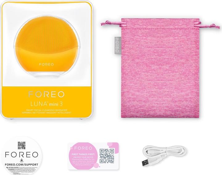 Actual product image Foreo Facial Cleanser Luna Mini 3 Sunflower Yellow