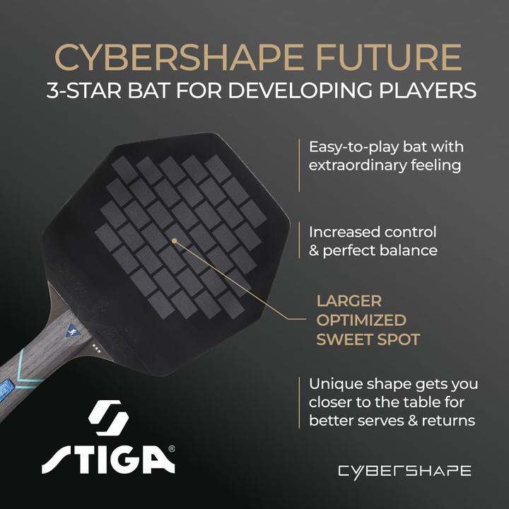 Produktbild Stiga Cybershape Future Tischtennisschläger (3-Sterne)