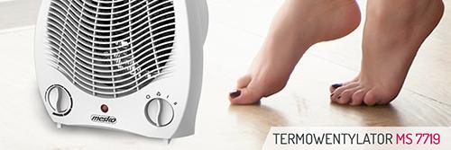 Produktbild Mesko Heizung MS 7719 Heizlüfter, 2000 W, Baltas (2000 W)