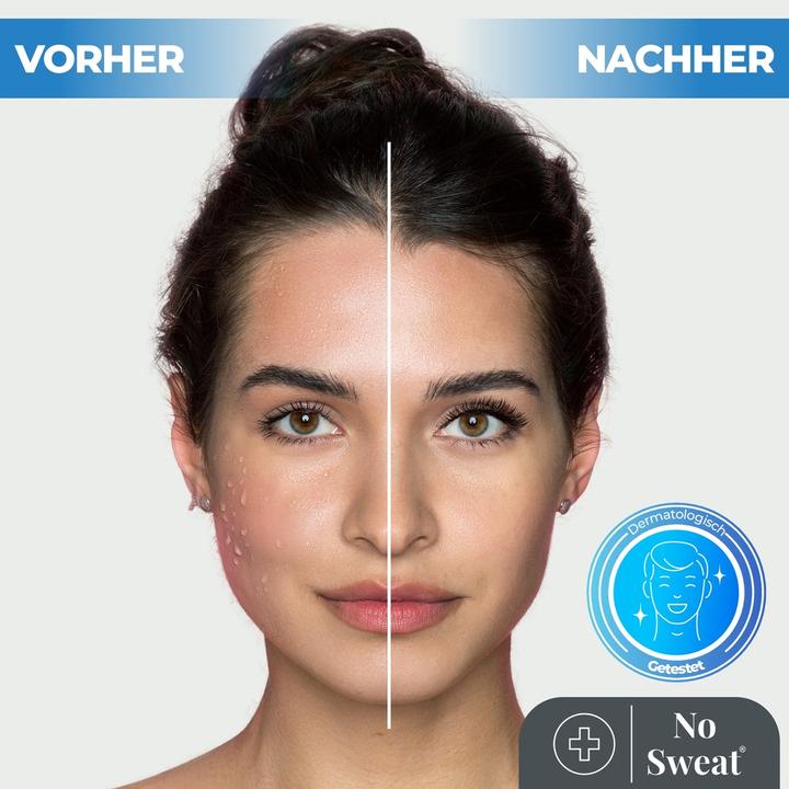Produktbild No Sweat 2 Stück Antitranspirant Gel 50ml - Stark gegen Schwitzen im Gesicht, Hals, Nacken (Spray, 50 ml)