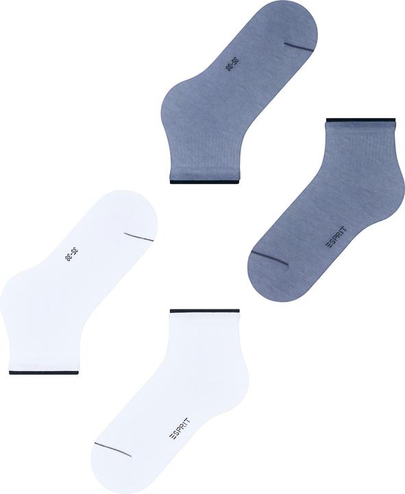 Produktbild Esprit Double High Cuff 2-Pack Baumwollsneakersocken (2er Pack, 39 - 42)