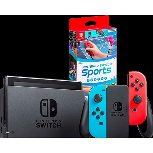 Thumbnail - Nintendo Sportsnso Schalter, Spielkonsole, Blau, Rot