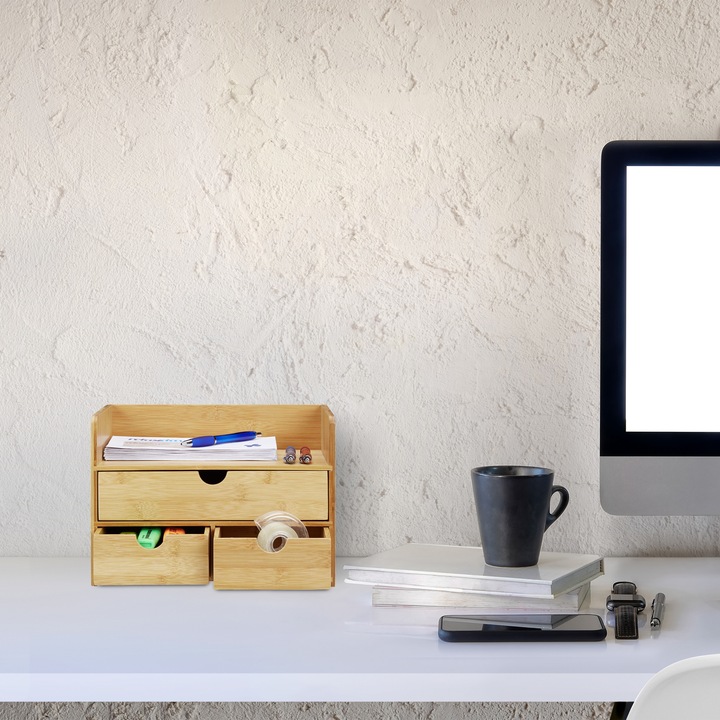 Actual product image Relaxdays Desk Organiser with Drawers