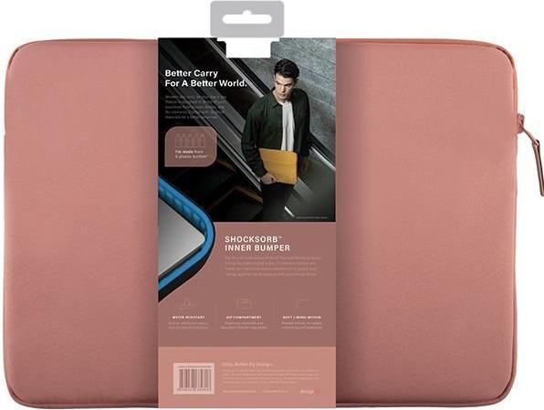 Produktbild Uniq etui Vienna laptop Sleeve 14" różowy/peach pink Waterproof RPET (14")