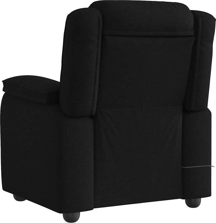 Actual product image vidaXL Massage armchair black fabric Massage TV armchair