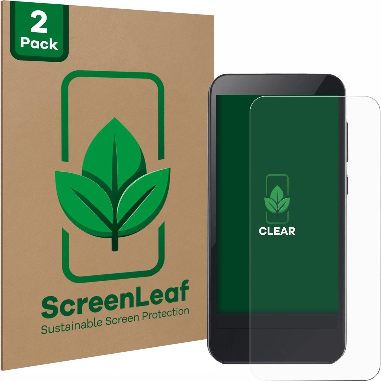 ScreenLeaf, Bluttest, Schutzfolie nachhaltiger Displayschutz Displayschutzfolie Folie Klar Transparent