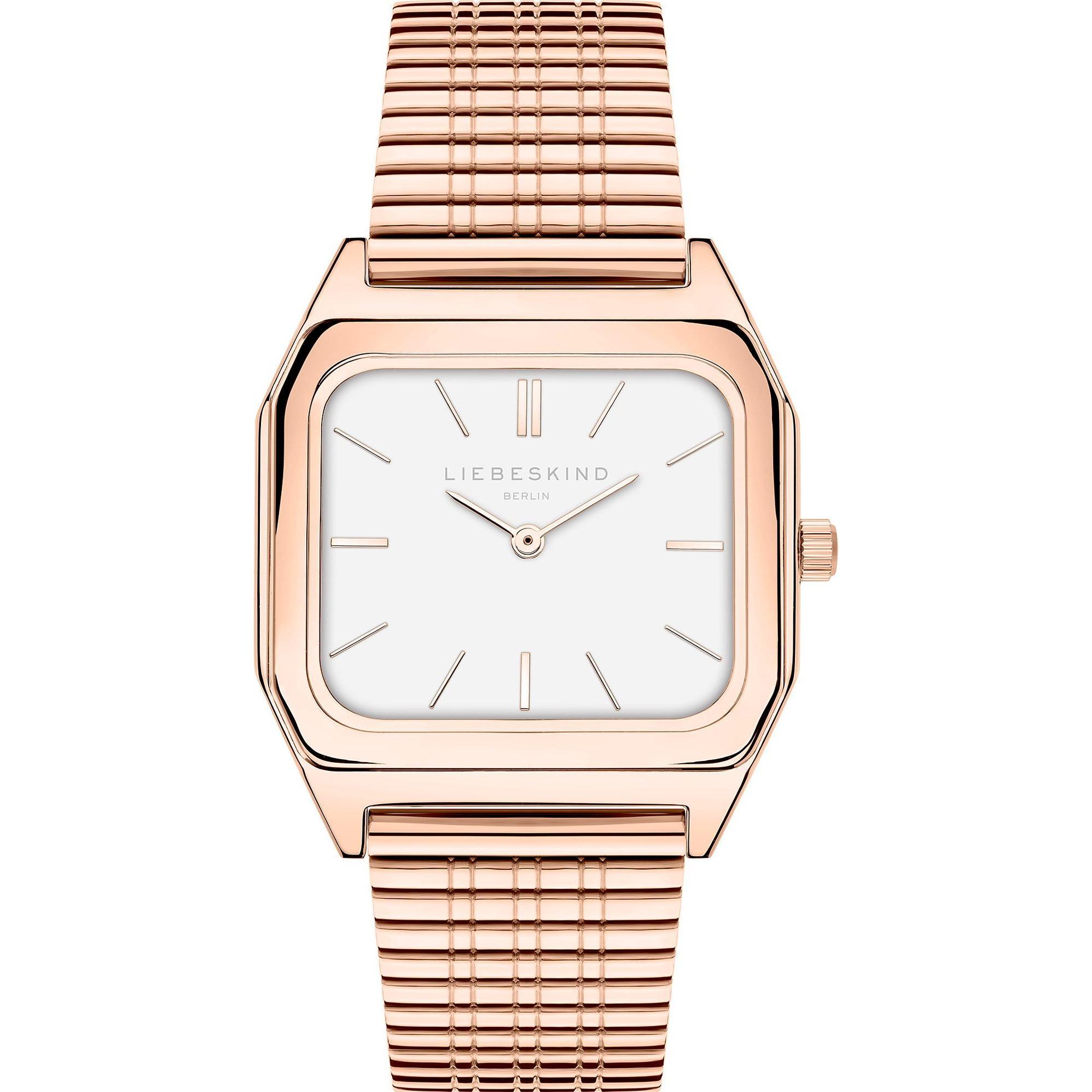 Liebeskind Berlin, Armbanduhr, Damenuhr, Rosa, (Analoguhr, 34 mm)