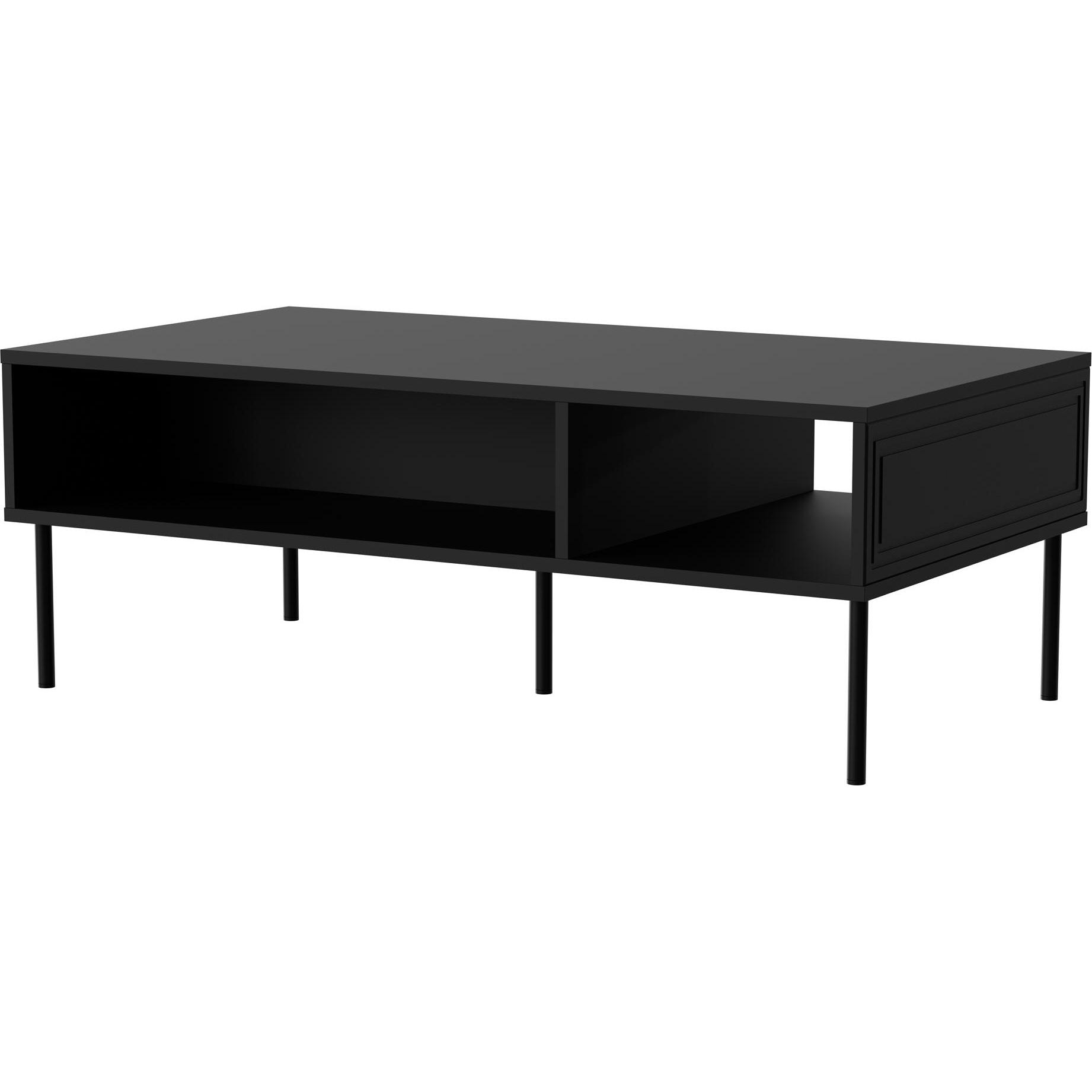 Cama, Couchtisch + Beistelltisch, Stolik/ława PALAZZO BIS 110x60x40 czarny mat