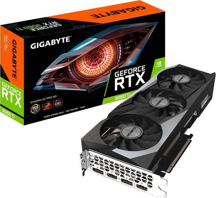 Actual product image Gigabyte GeForce RTX 3060 Ti Gaming Pro OC (8 GB)