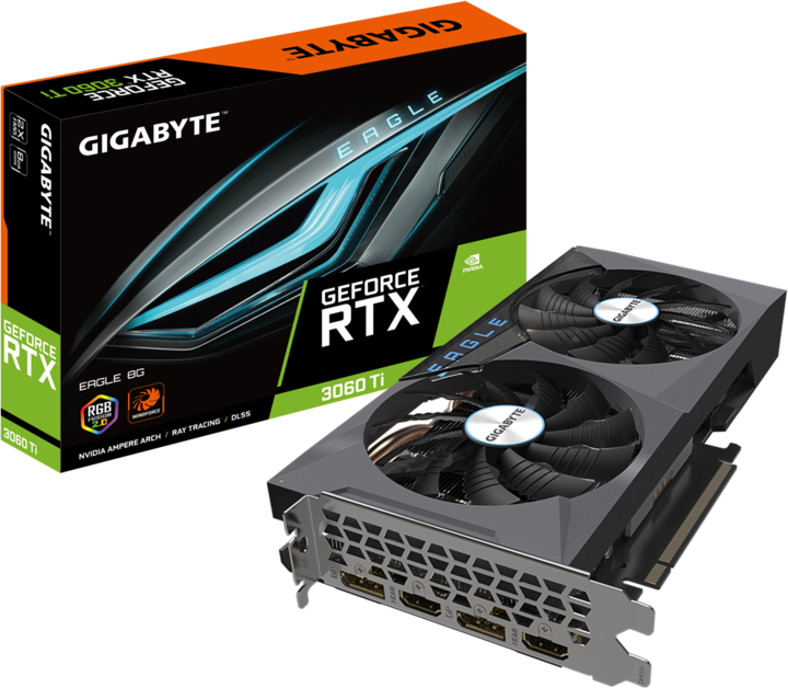 Produktbild Gigabyte GeForce RTX 3060 Ti EAGLE 8G (8 GB)