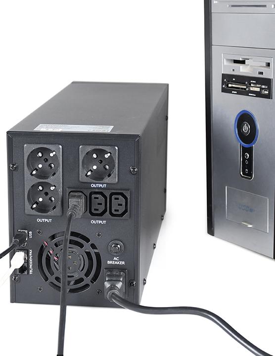 Actual product image Gembird UPS 3000VA USB LCD (3000 VA, 1800 W)