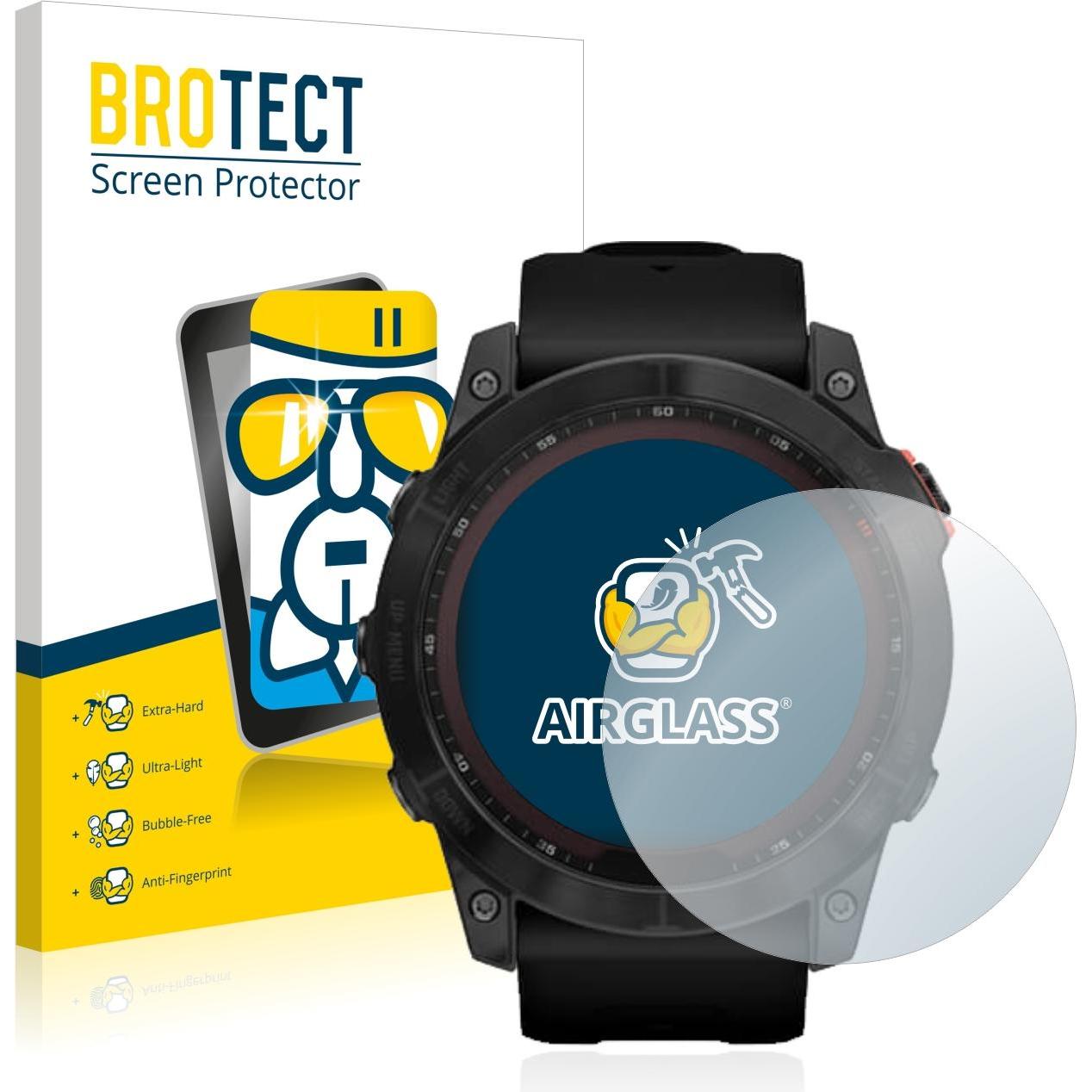 BROTECT AirGlass Panzerglasfolie, Smartwatch Schutzfolie, Transparent