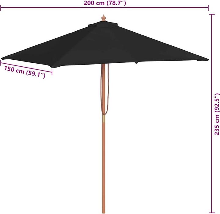 Image du produit vidaXL Sonnenschirm (1.50 m)