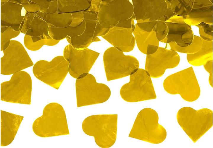 Image du produit Partydeco Canon à confettis - 60cm - Coeurs d'or (1 pcs)