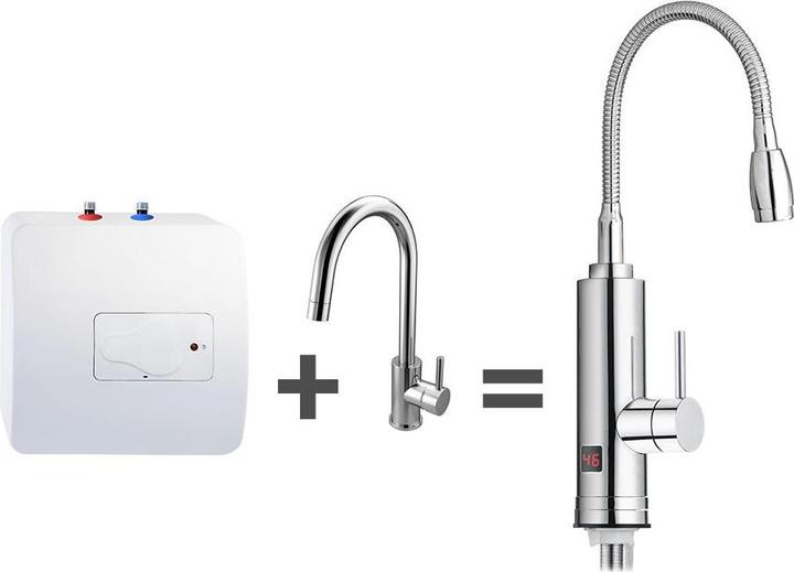 Actual product image Tristar Water heater Instant SC30H26X, silver (3000 W)