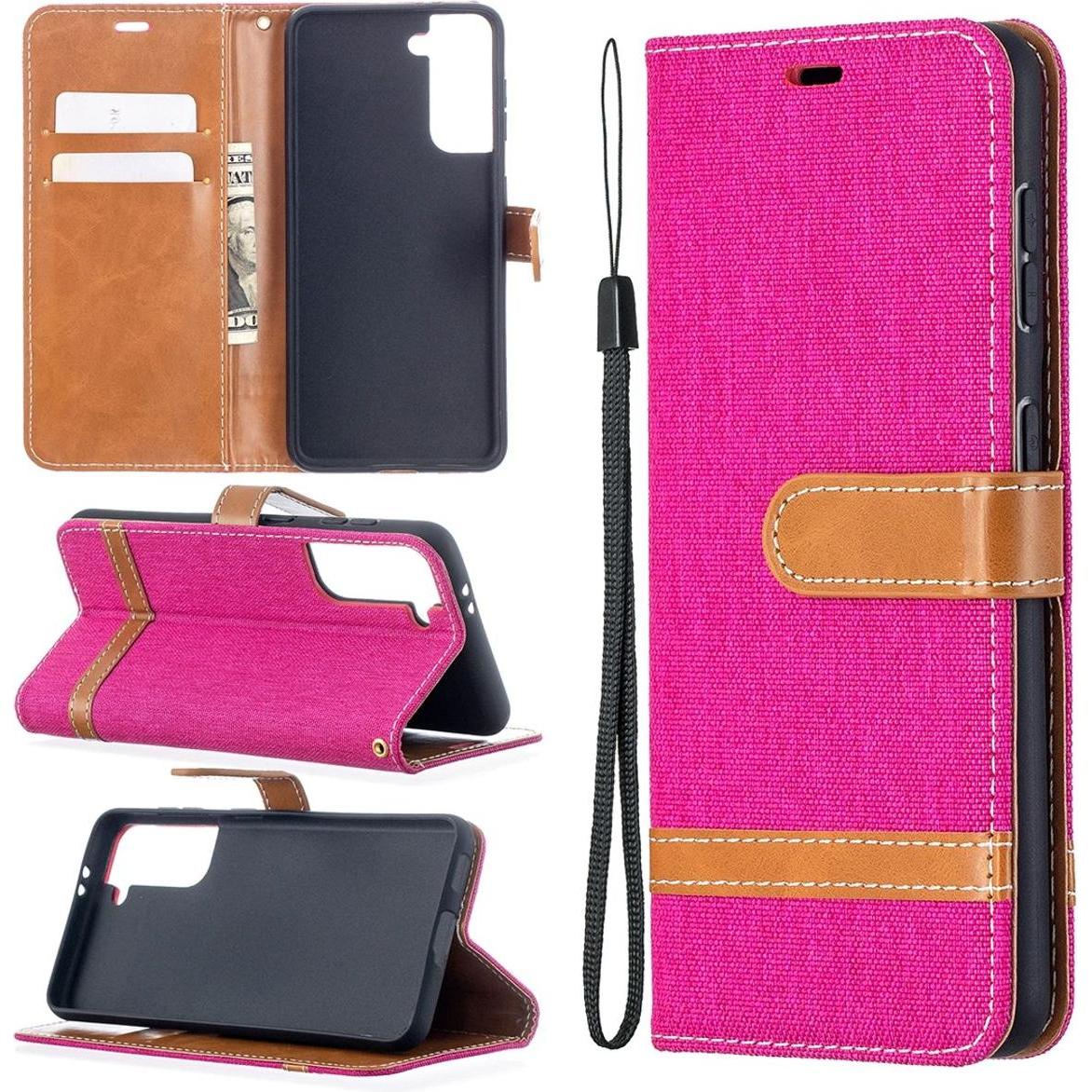 Thumbnail - König Design Hülle Handy Schutz für Samsung Galaxy S21 Case Cover Tasche Wallet Etui Bumper (Samsung Galaxy S21+), Smart...