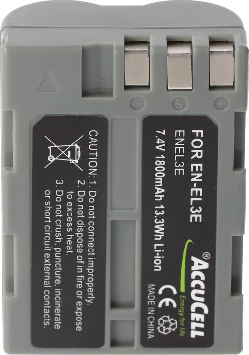 Actual product image AccuCell Battery suitable for Nikon D80 (Rechargeable battery)