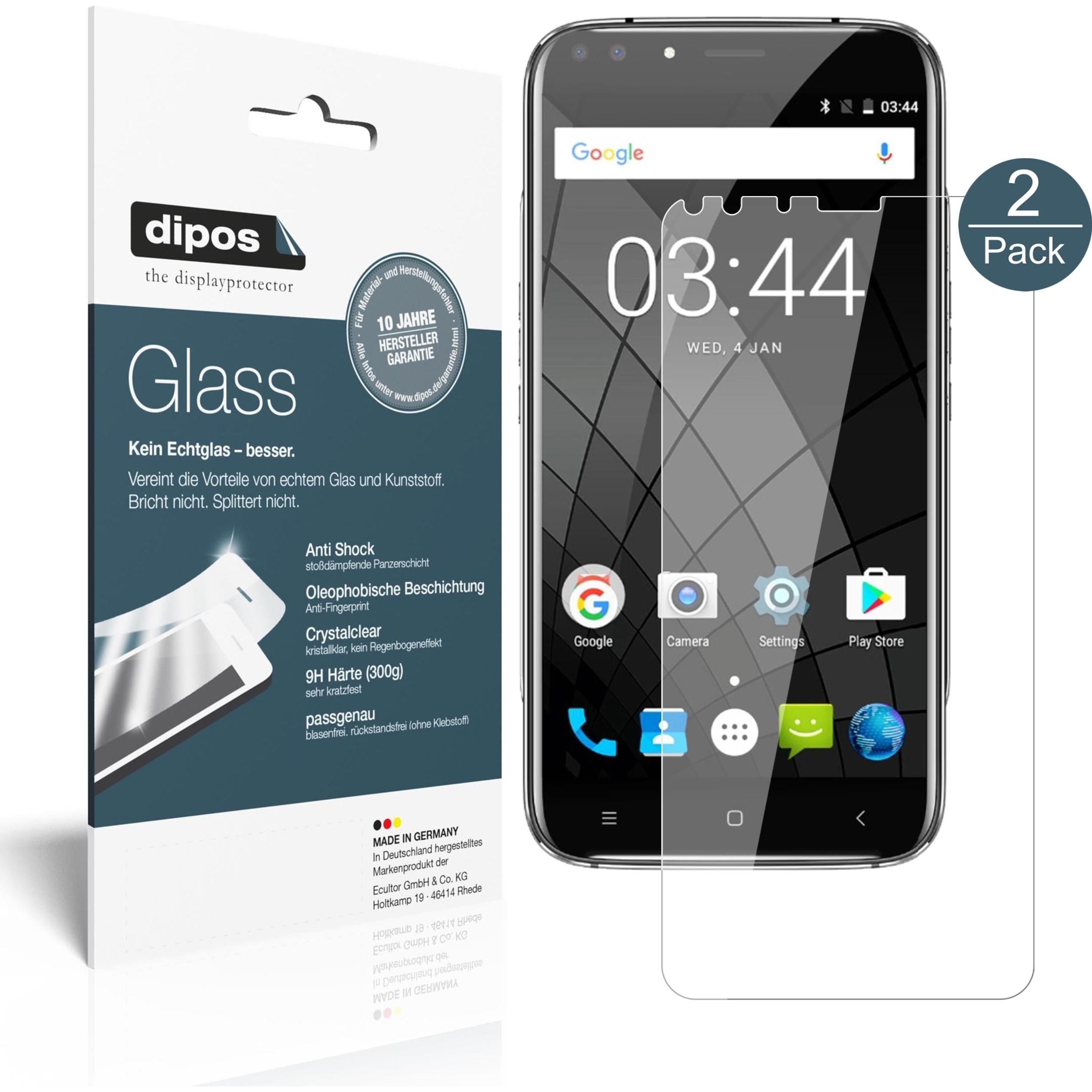 Thumbnail - Dipos Displayschutz Anti-Shock (2 Stück, Oukitel U22), Smartphone Schutzfolie, Transparent