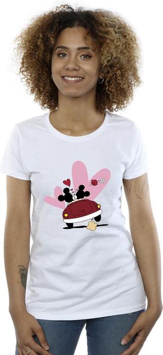 Actual product image Disney Womens/Ladies Mickey Mouse Car Print Cotton T-Shirt (XXL)
