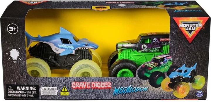 Actual product image Monster Jam 1:43 Glowing Light 2 Pack