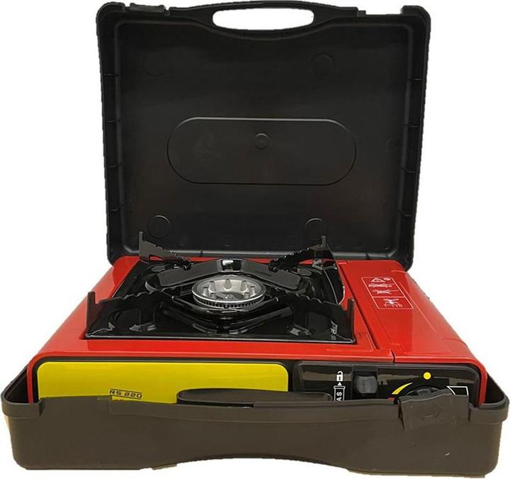 Productafbeelding Rothenberger Industrieel Gas Campingfornuis Gourmet Piezo RS 220 1500003730 Roestvrij Staal