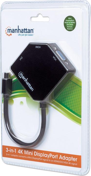Produktbild Manhattan Mini DisplayPort zu (DVI, HDMI, VGA, 25 cm)