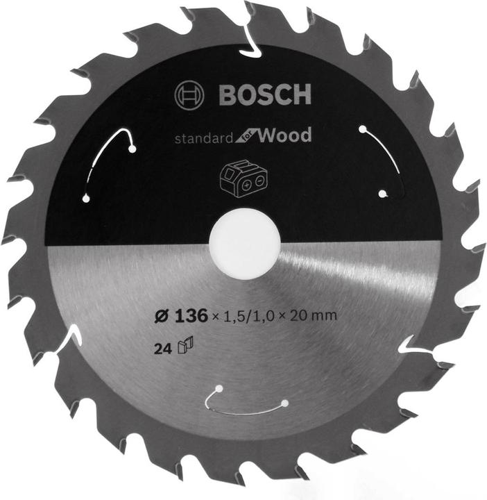 Actual product image Bosch Professional Zubehör PRO Wood cordless circular saw blade, 136 x 1.5 x 20 mm
