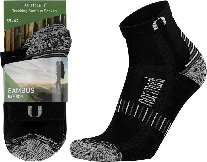Actual product image Normani 3 Bamboo function short socks - 9389 (pack of 3, 47 - 50)