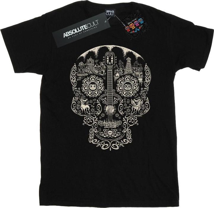 Actual product image Disney Mens Coco Skull Mono Pattern T-Shirt (M)